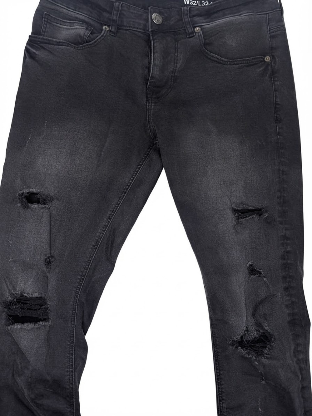Denim&Co Black Skinny Jeans for Men